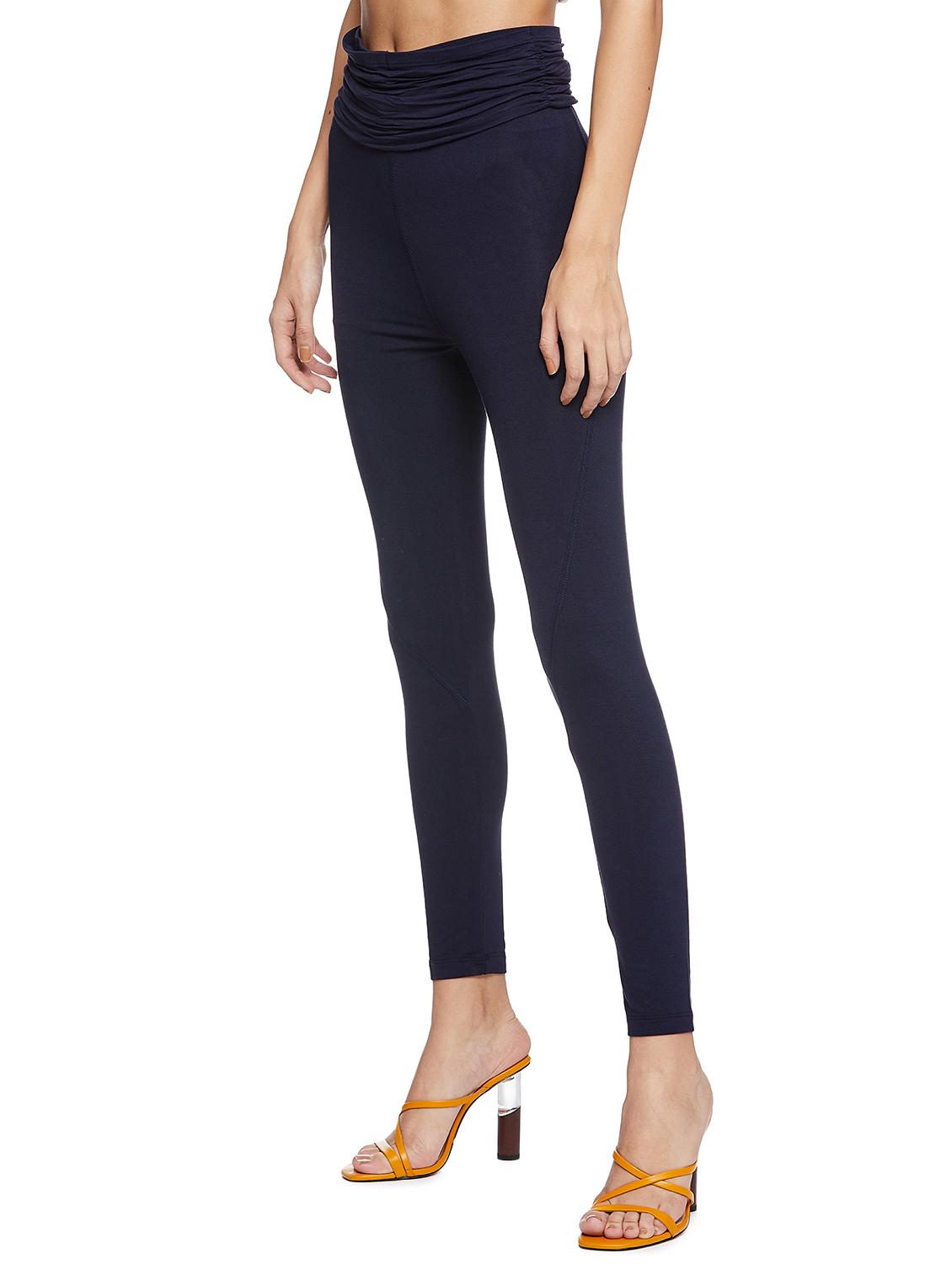black viscose treggings trousers - 17508364 - Zoom Image - 2