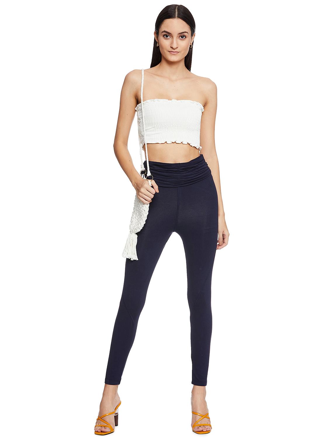 black viscose treggings trousers - 17508364 - Zoom Image - 4