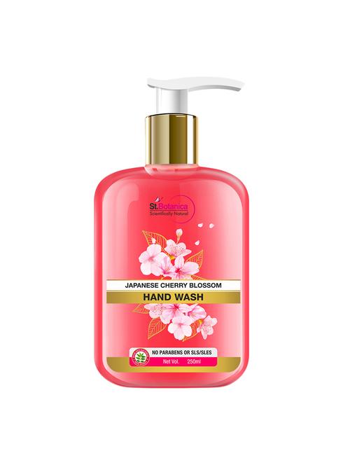 stbotanica japanese cherry blossom hand wash, no parabens, sls, 250ml - with shea butter - 17508498 - Very Small Image - 1