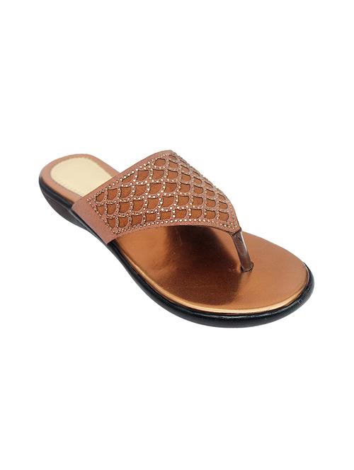 brown synthetic slip on sandals - 17509034 - Very Small Image - 1
