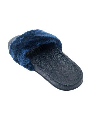 blue pu slippers flip flops - 17509040 - Standard Image - 4