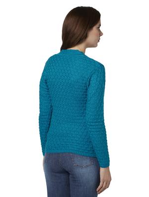 v-neck solid cardigan - 17509622 - Standard Image - 3
