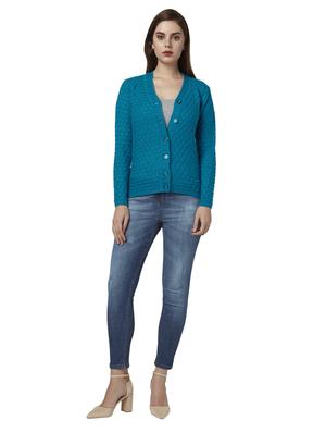 v-neck solid cardigan - 17509622 - Standard Image - 4