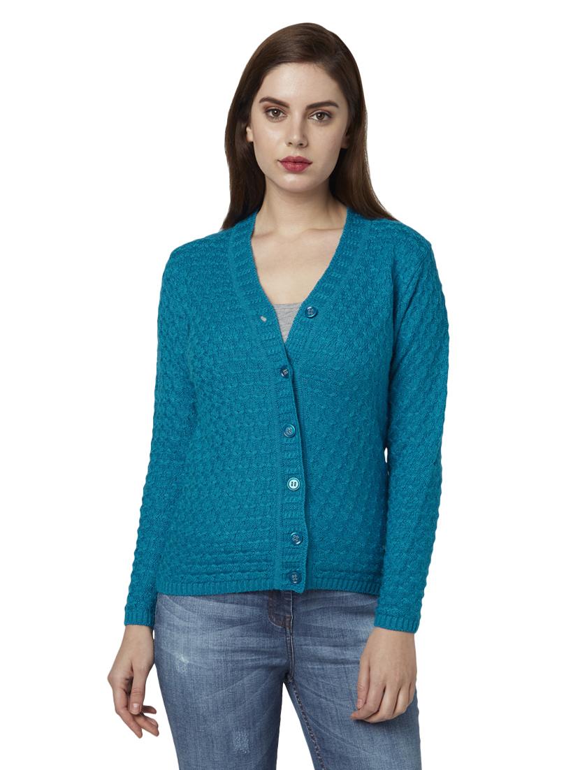 v-neck solid cardigan - 17509622 - Zoom Image - 1