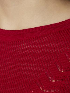 round neck solid pullover - 17509630 - Standard Image - 5