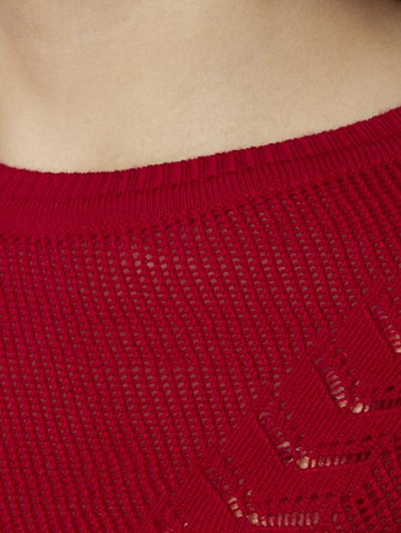 round neck solid pullover - 17509630 - Zoom Image - 5