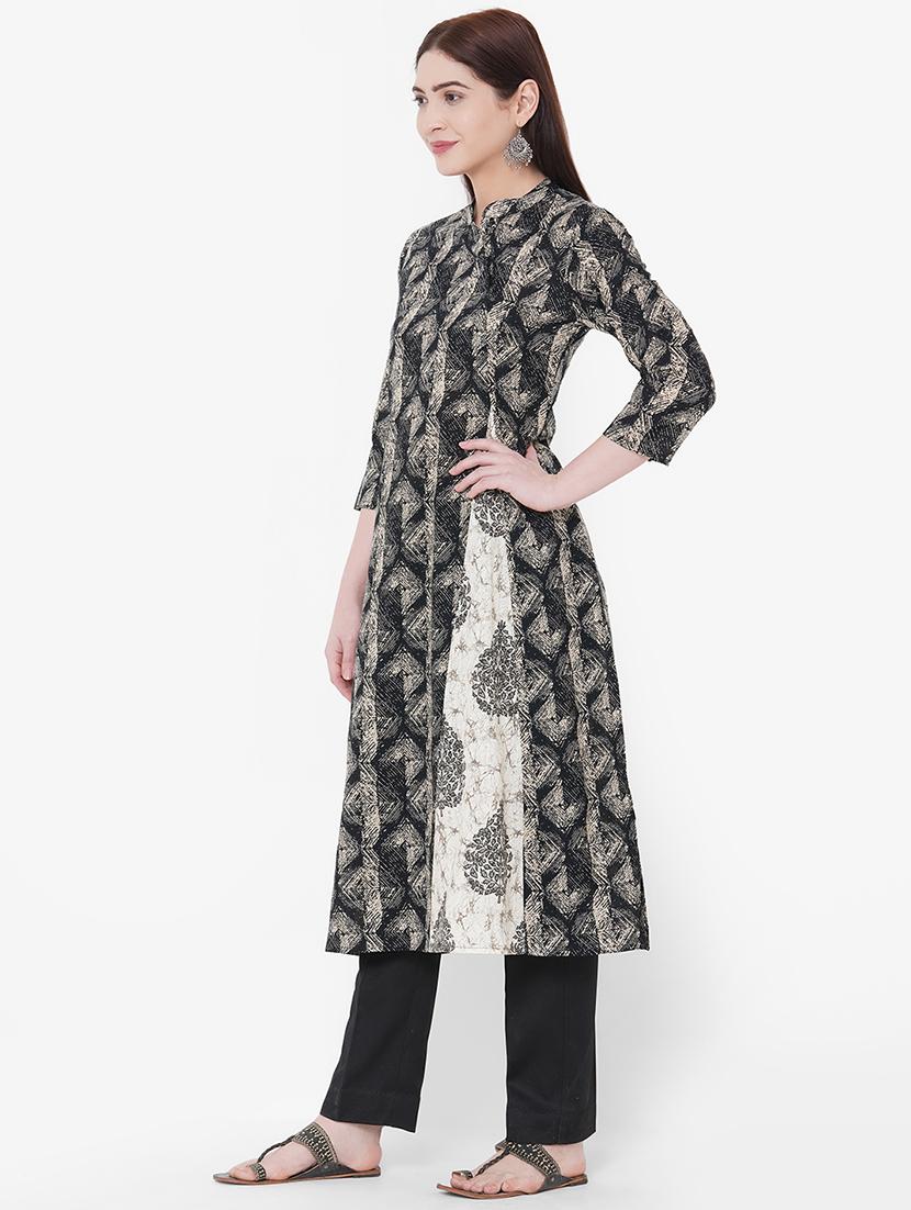 printed straight kurta - 17509641 - Zoom Image - 2