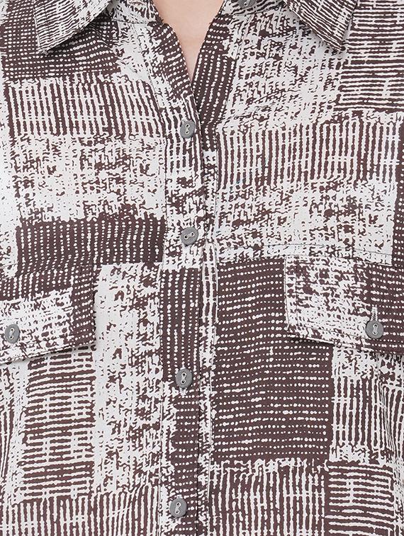 geometrical straight kurta - 17509643 - Zoom Image - 4