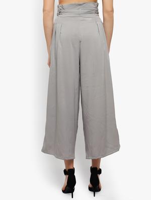 tie up waist flared palazzo - 17509951 - Standard Image - 3