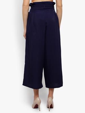 tie up waist flared palazzo - 17509952 - Standard Image - 3