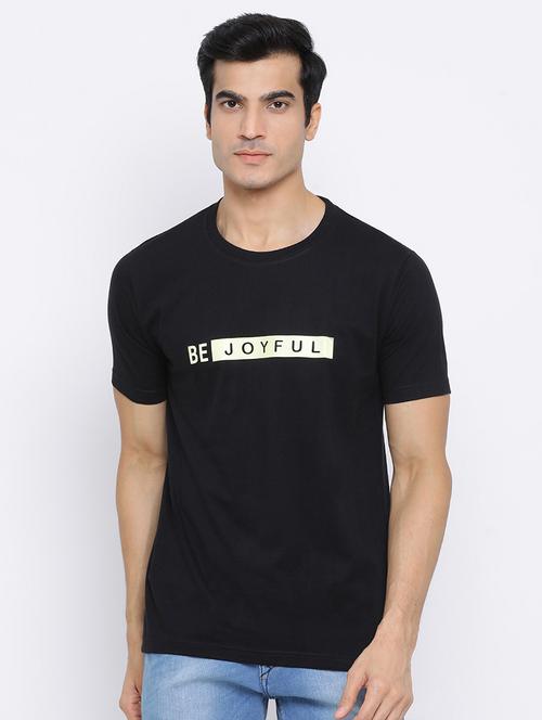black printed t-shirt - 17510764 - Standard Image - 1