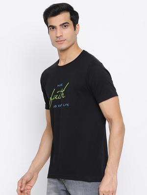 black printed t-shirt - 17510816 - Standard Image - 2
