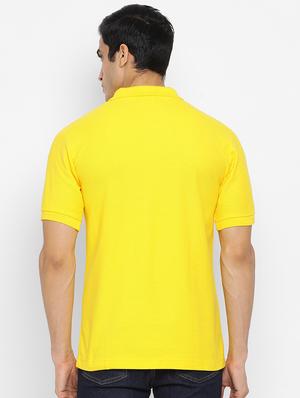 yellow solid polo t-shirt - 17510819 - Standard Image - 3