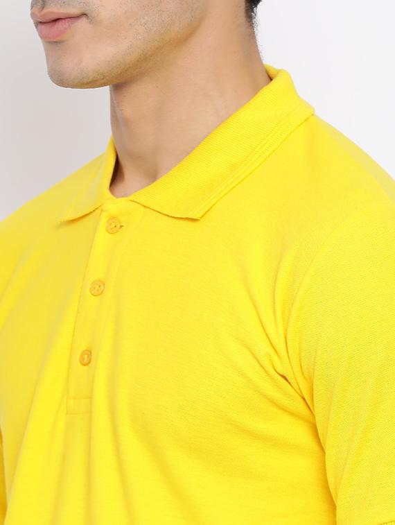 yellow solid polo t-shirt - 17510819 - Zoom Image - 5