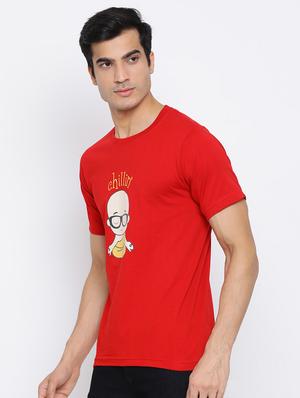 red printed t-shirt - 17510820 - Standard Image - 2