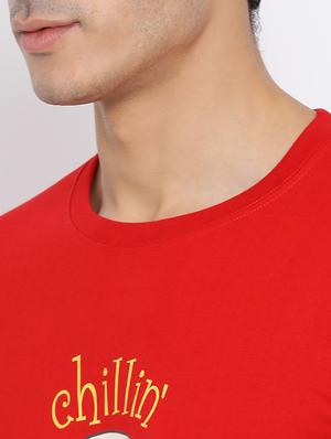 red printed t-shirt - 17510820 - Standard Image - 5