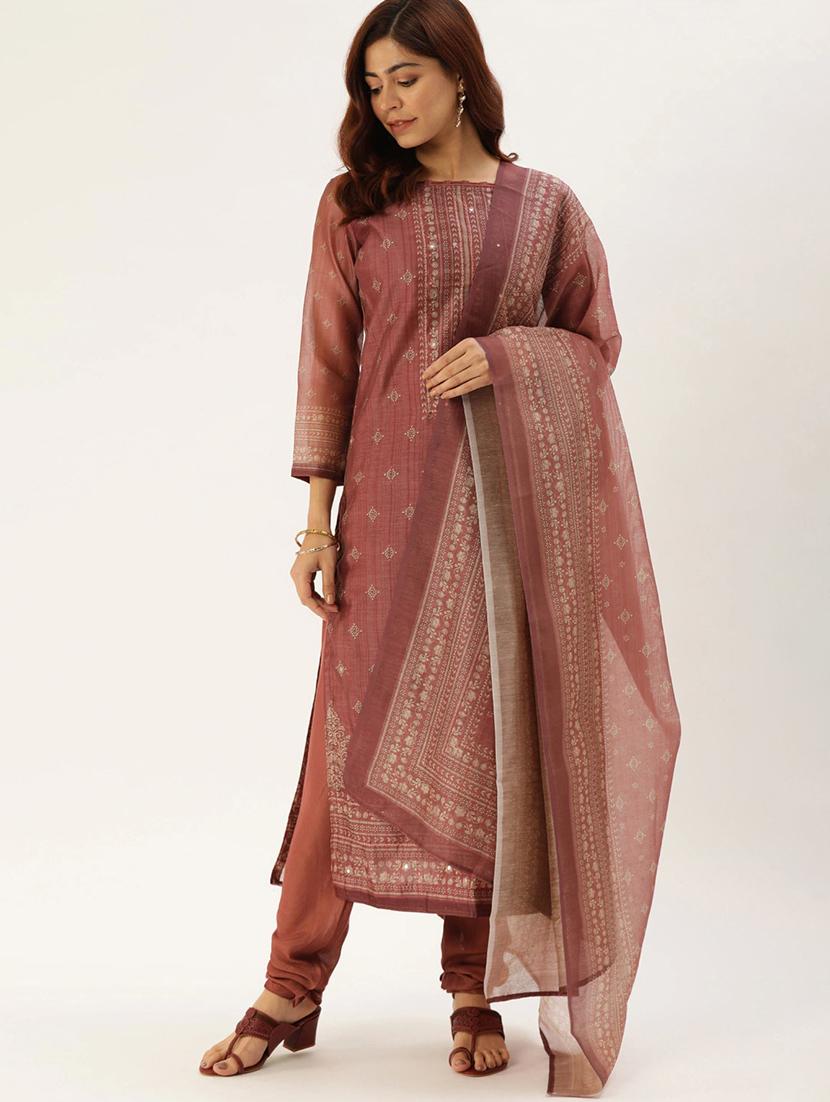 printed unstitched suit - 17511286 - Zoom Image - 1