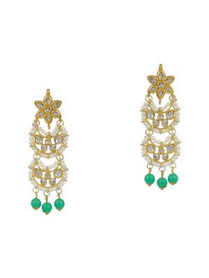 green tone gold brass long necklace - 17511294 - Standard Image - 3