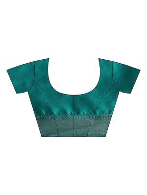 ethnic motifs woven saree with blouse - 17511322 - Standard Image - 3