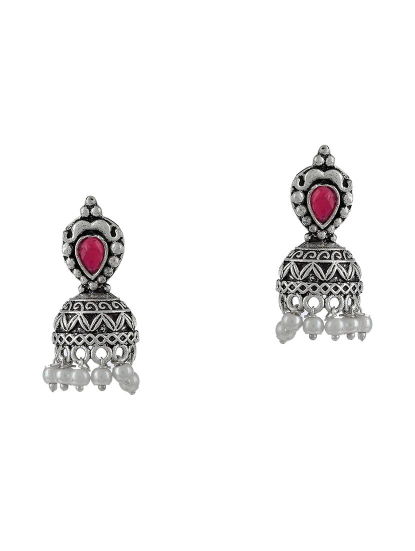 red tone silver brass short necklace - 17511340 - Zoom Image - 3