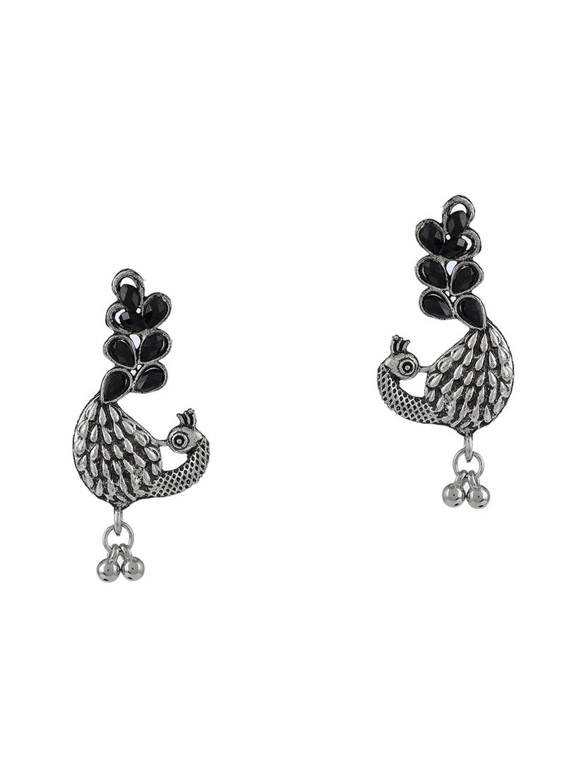 black tone silver brass long necklace - 17511342 - Zoom Image - 3