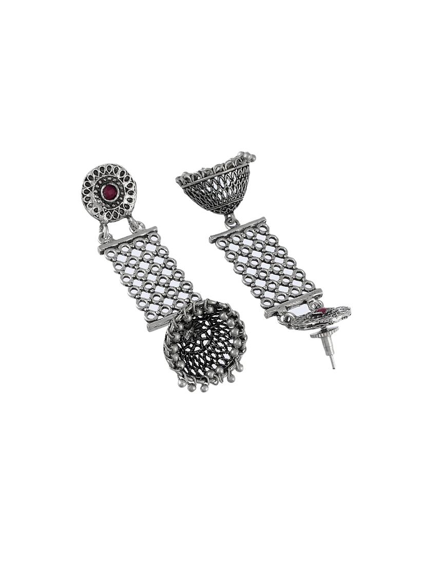 silver brass statement necklace - 17511344 - Zoom Image - 4