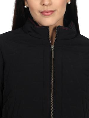 high neck quilted jacket - 17511460 - Standard Image - 5