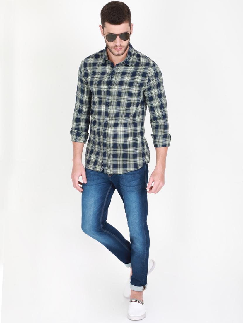 blue check casual shirt - 17511572 - Zoom Image - 5