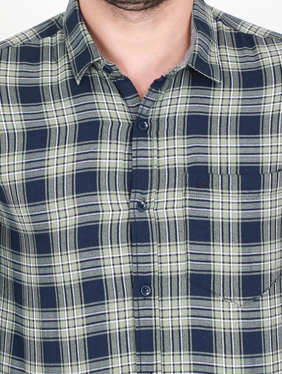 blue check casual shirt - 17511572 - Zoom Image - 6