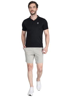 grey solid shorts - 17511599 - Standard Image - 4