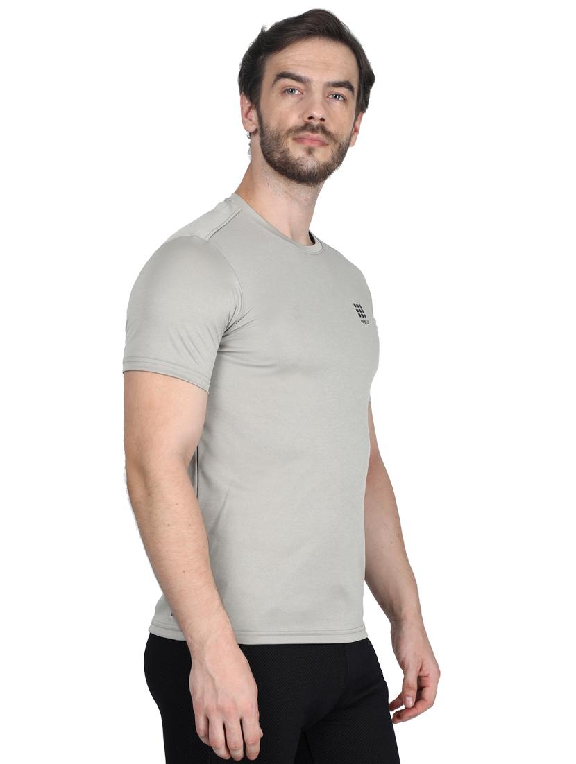 grey solid t-shirt - 17511625 - Zoom Image - 2