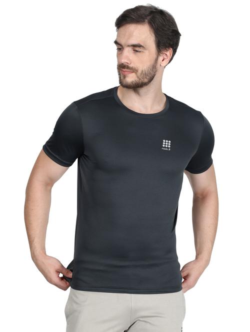 grey solid t-shirt - 17511627 - Standard Image - 1