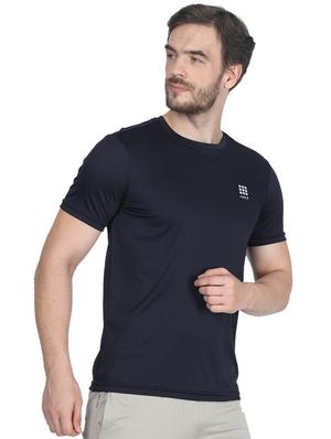 navy blue solid t-shirt - 17511628 - Standard Image - 2