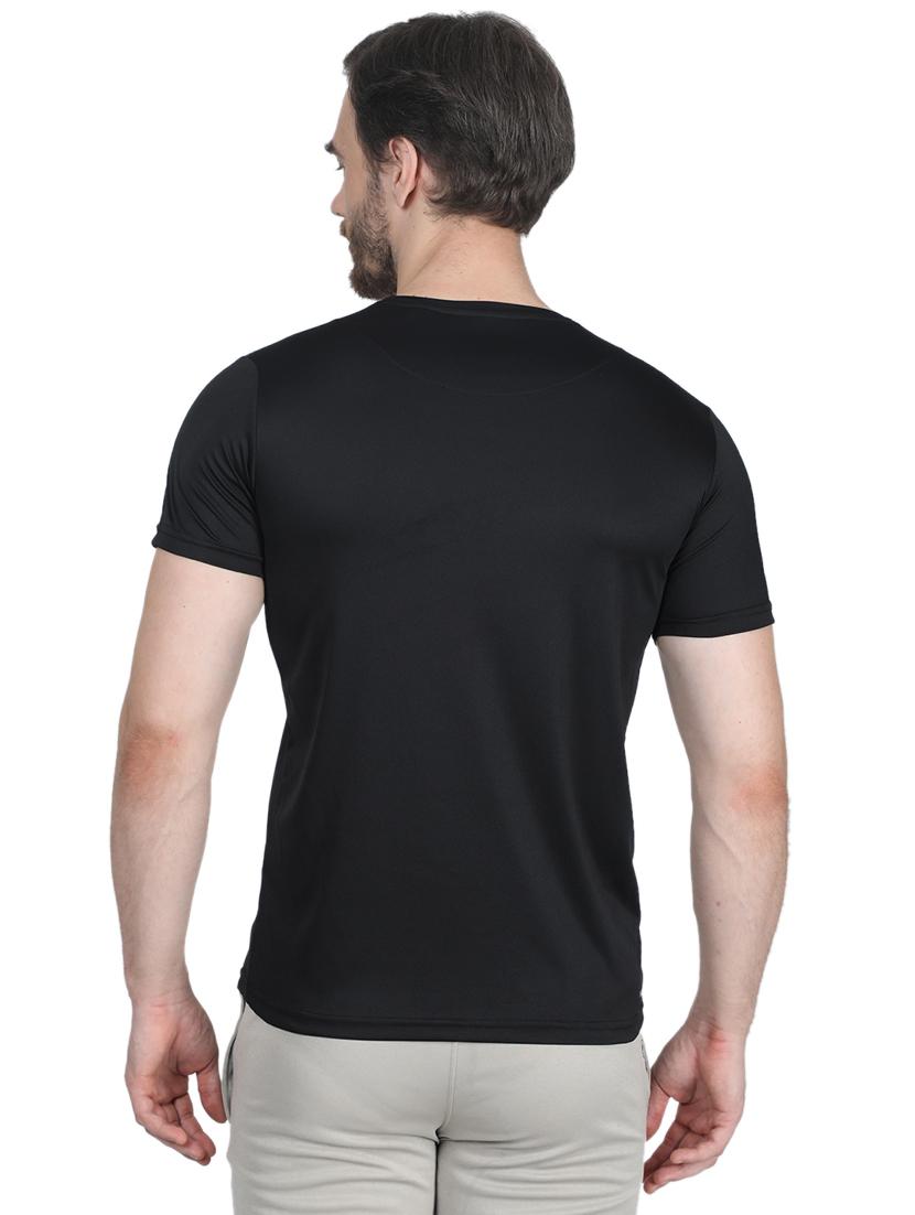 black solid t-shirt - 17511629 - Zoom Image - 3