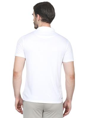 white solid polo t-shirt - 17511630 - Standard Image - 3
