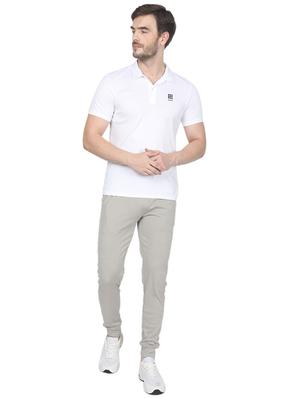 white solid polo t-shirt - 17511630 - Standard Image - 4