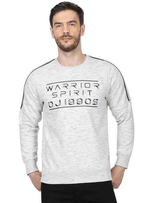 grey chest print sweatshirt - 17512074 - Standard Image - 1