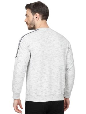 grey chest print sweatshirt - 17512074 - Standard Image - 3