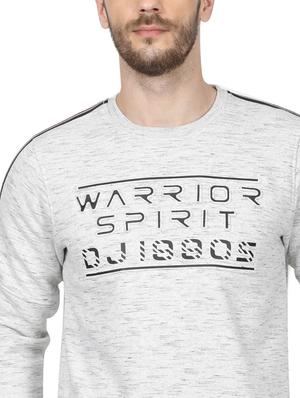 grey chest print sweatshirt - 17512074 - Standard Image - 5