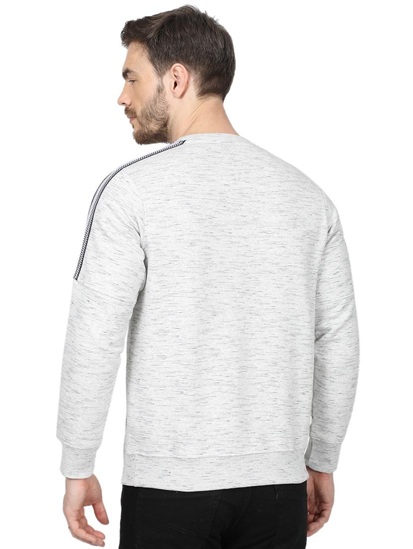 grey chest print sweatshirt - 17512074 - Zoom Image - 3