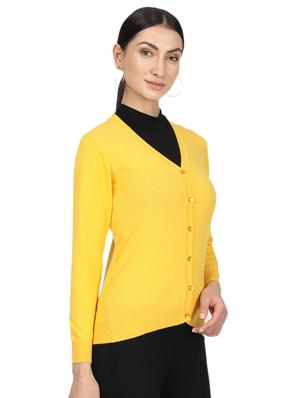 v-neck woolen cardigan - 17512479 - Standard Image - 2