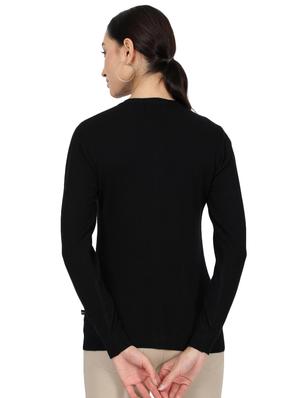 round neck woolen cardigan - 17512482 - Standard Image - 3