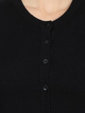 round neck woolen cardigan - 17512482 - Standard Image - 5