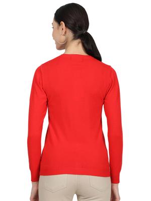 round neck woolen cardigan - 17512483 - Standard Image - 3