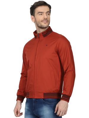 orange solid casual jacket - 17512608 - Standard Image - 2