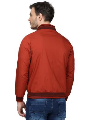 orange solid casual jacket - 17512608 - Standard Image - 3