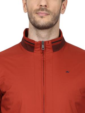 orange solid casual jacket - 17512608 - Standard Image - 5