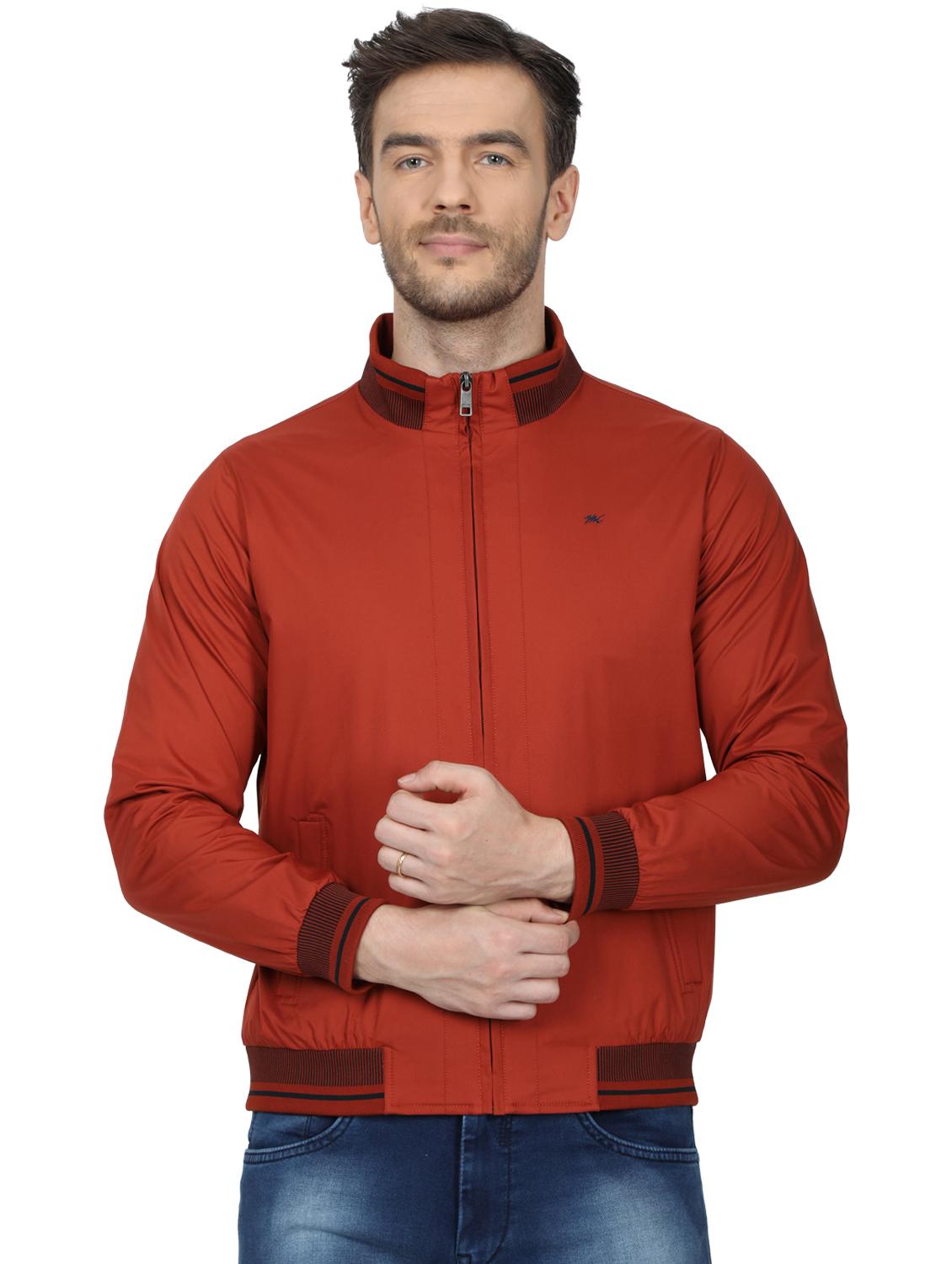 orange solid casual jacket - 17512608 - Zoom Image - 1