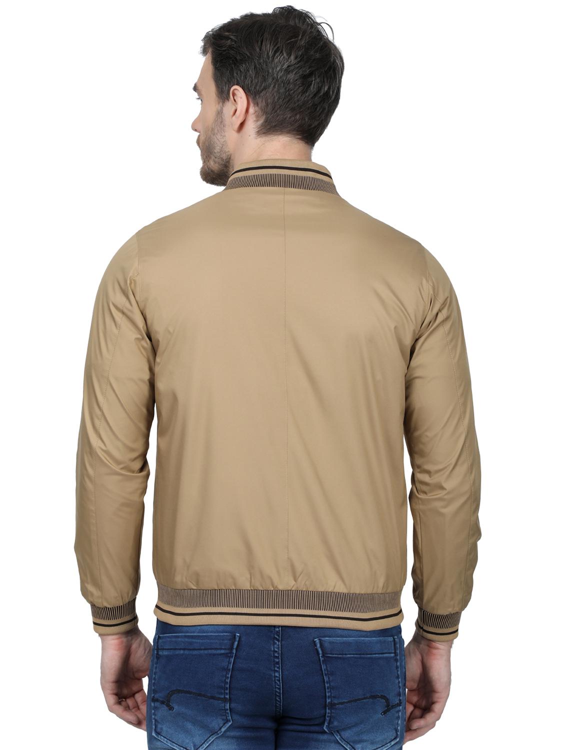 beige solid casual jacket - 17512609 - Zoom Image - 3
