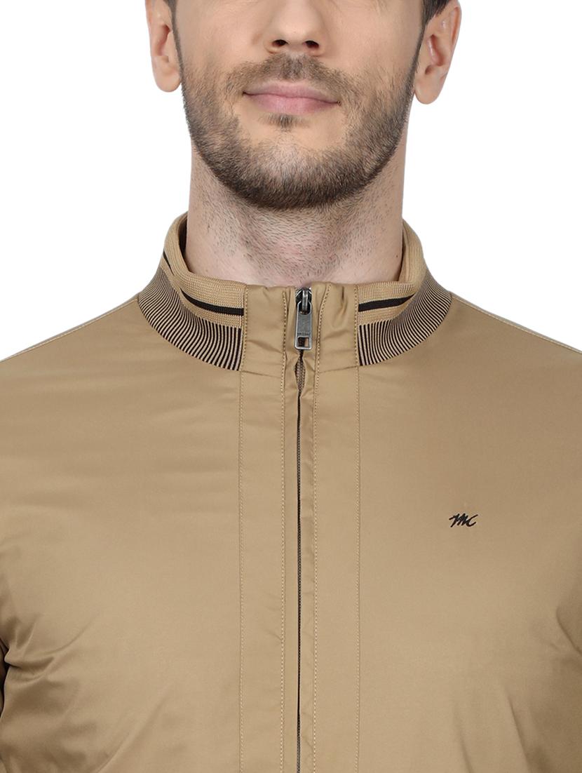 beige solid casual jacket - 17512609 - Zoom Image - 5